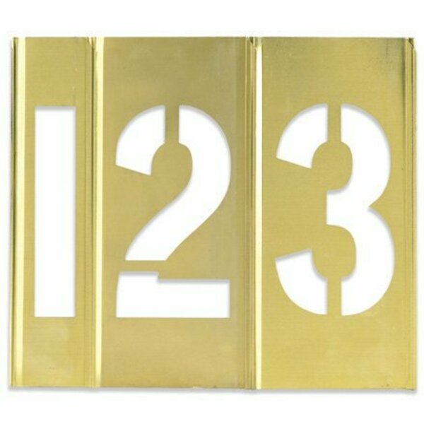 Bsc Preferred 2'' Number Only Brass Stencils S-2605